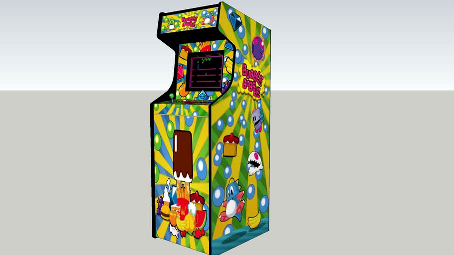 Bubble Bobble arcade game style B