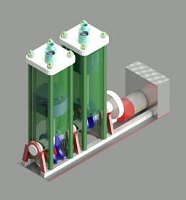 Bi cylinder Air pump ventilator