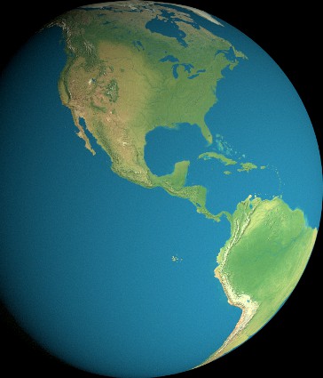 16K Earth Geographical Model
