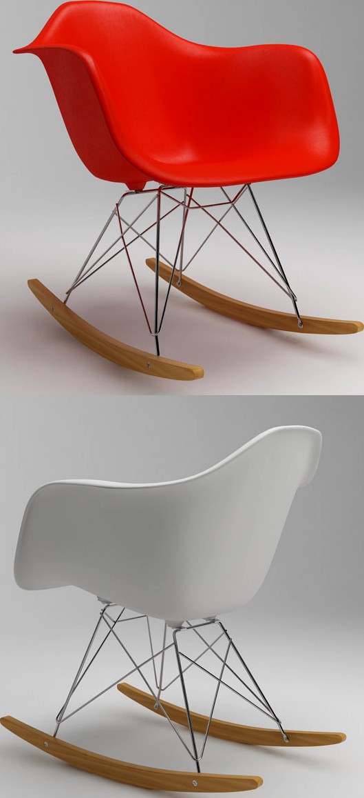 Photoreal Eames Chair - RAR + vray materials