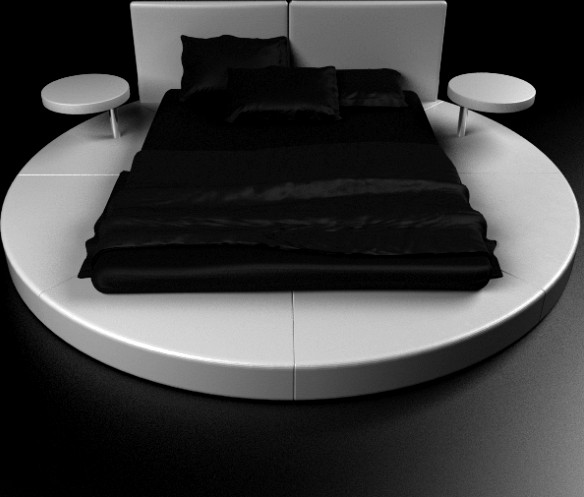 Round Bed Contemporary