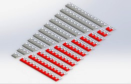 Black and Red Terminal Block Bus Bar Converter Strips, 2-12 Terminals