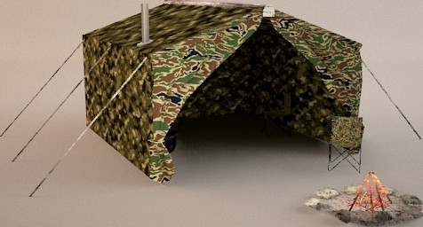 Lowpoly Hunting Tent
