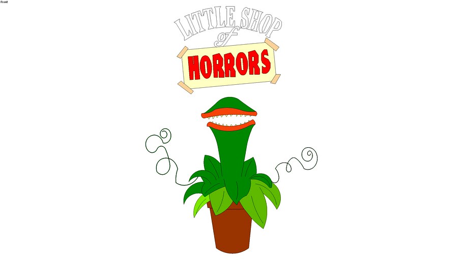 Little Shop of Horrors 2D Plant and Logo