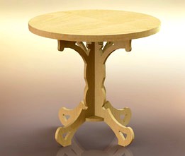 Carved plywood table for garden and garden - Резной стол из фанеры для дачи и сада