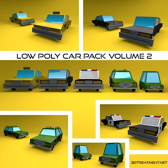 Low Poly Vehicles Volume 2