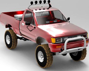 Concept Car Toyota Pickup Fire POV