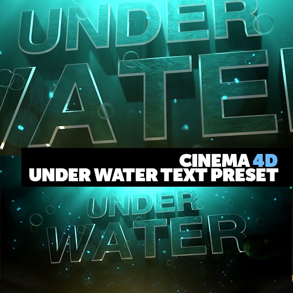 Cinema 4D Title Preset Under Water Style