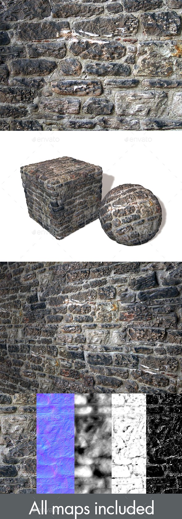 Re-plastered Rock Wall Seamless Texture