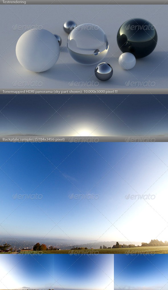 HDRI spherical sky panorama -0836- misty morning