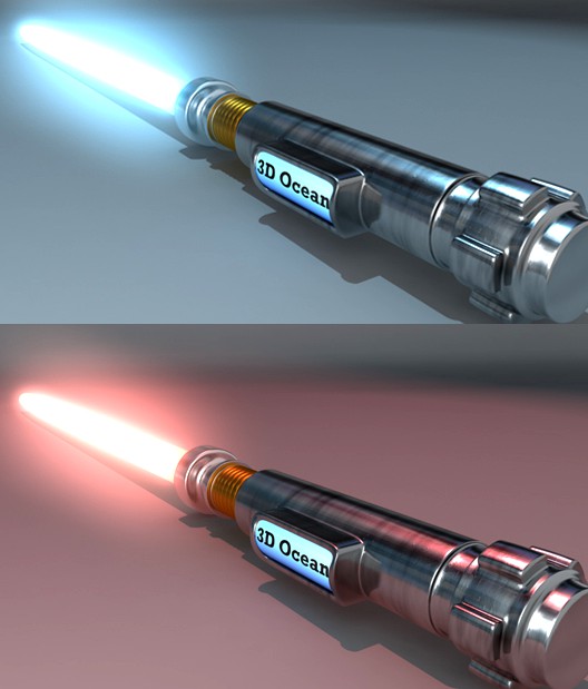 Laser-Sword - Red and Blue