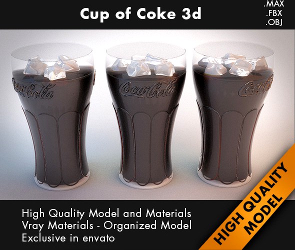 Cup Coca Cola 3d