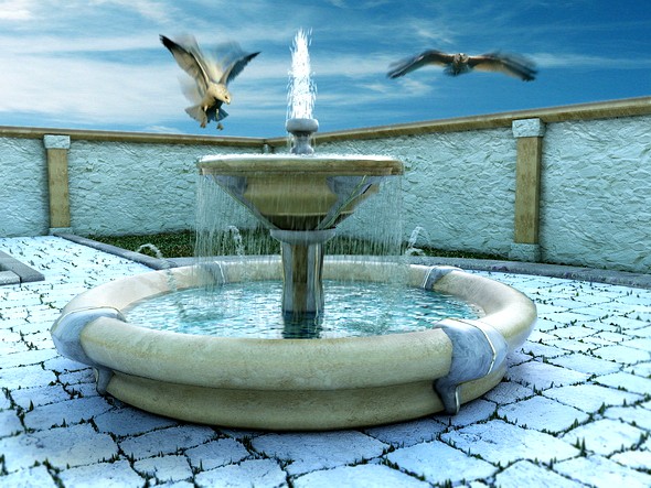 Fountain with Particle System