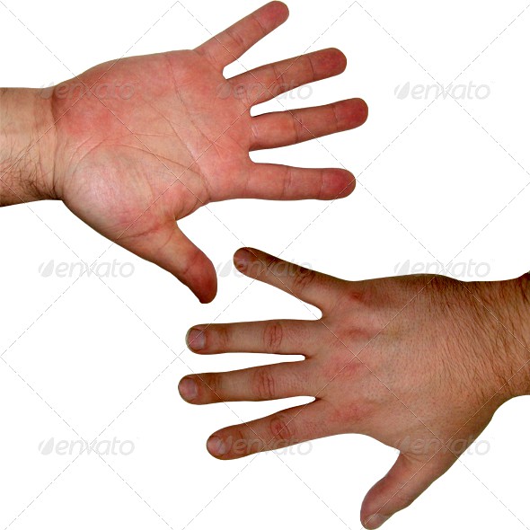 Human hand textures