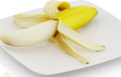 Peeled banana