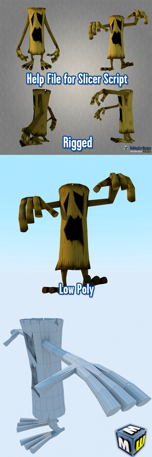 TreeMonster_Low_Poly_Character MAX 2011