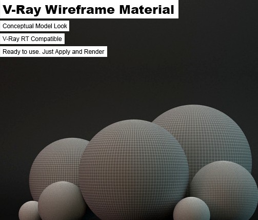 V-Ray Wireframe Material