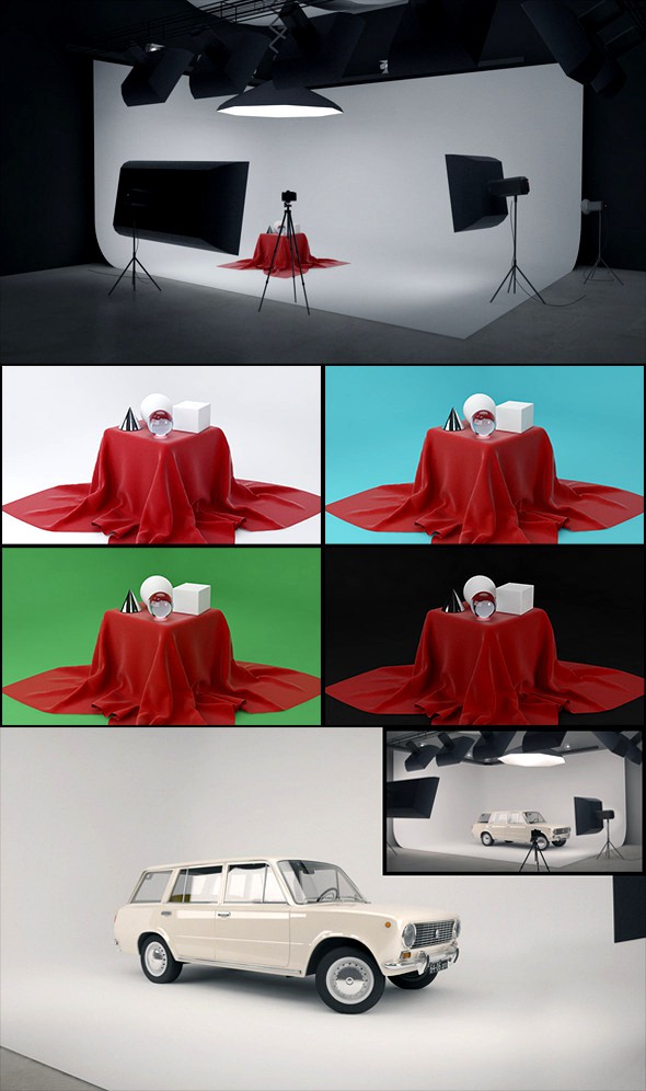 Real Studio Setup for V-ray