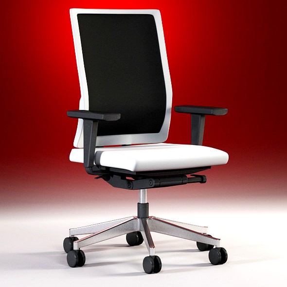 Quality 3dmodel of modern chair B_Move. Bene