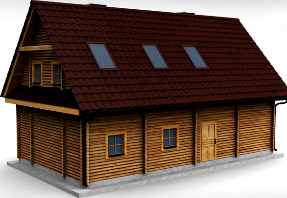 Wooden House High poly