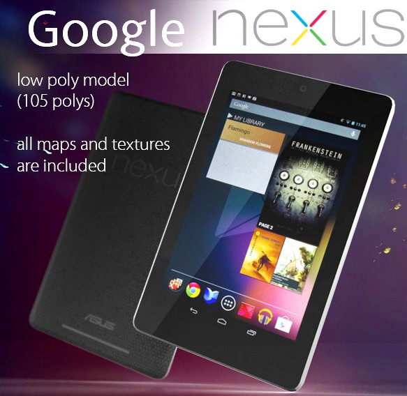 Google Nexus 7 Low Poly