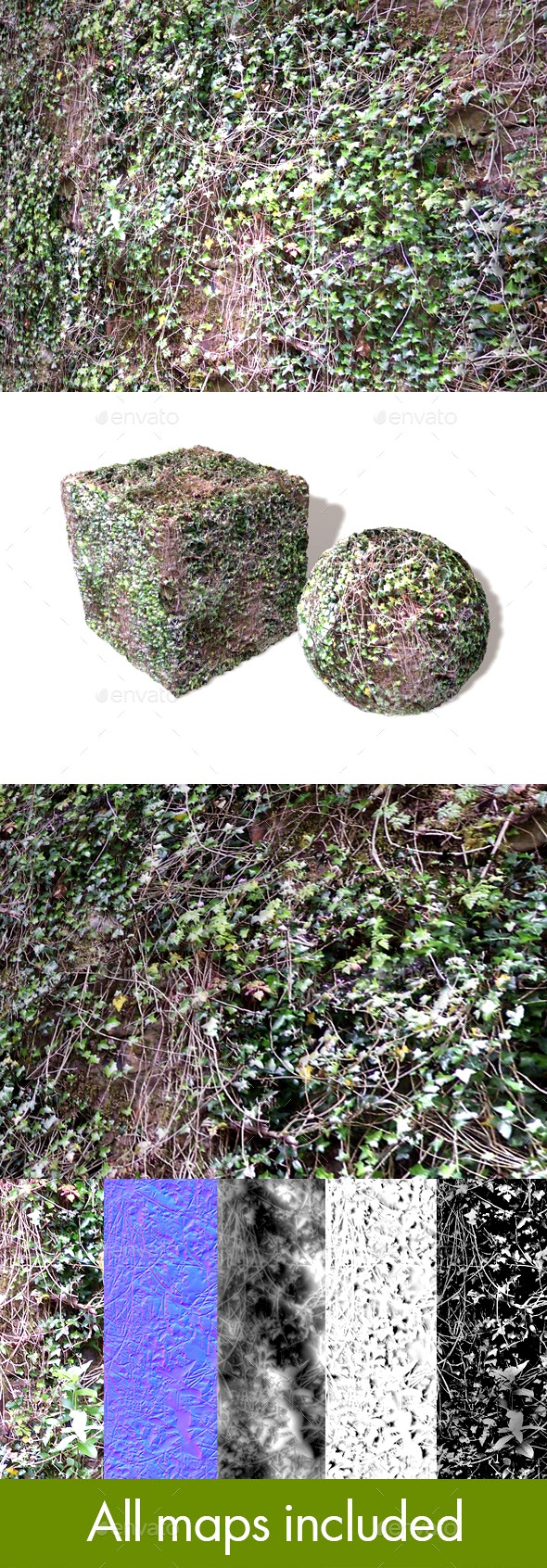 Overgrown Ivy Vines Seamless Texture