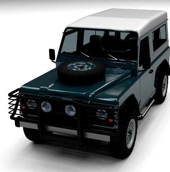 Land Rover Defender 90 Station Wagon w interior