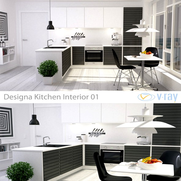 Modern Kitchen Interior 001