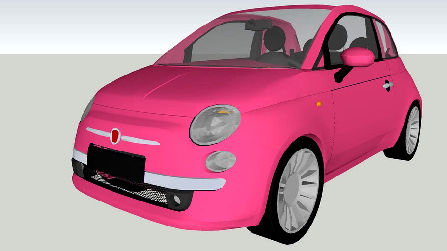 2011 Fiat 500 Pink