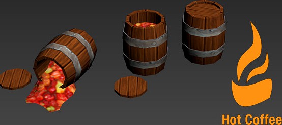 Cartoony Barrels