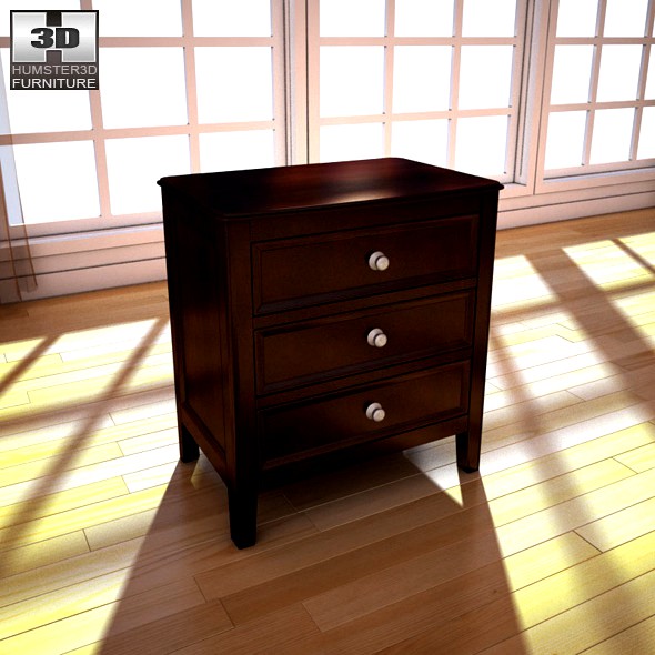 Ashley Carlyle Nightstand - 3D model.
