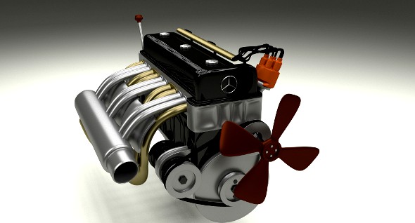 Mercedes 300SL Engine