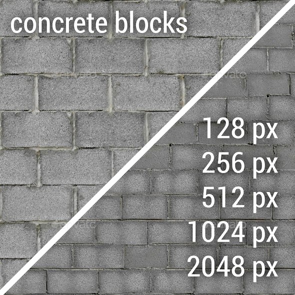 Concrete Blocks Textures