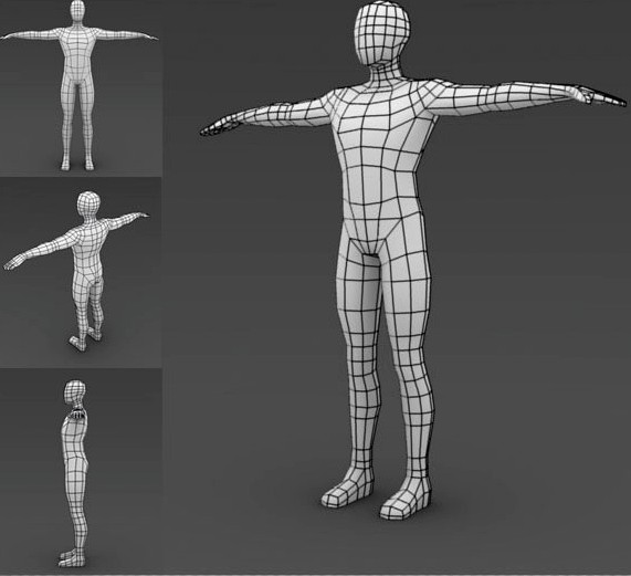 Low poly Base mesh (Male)