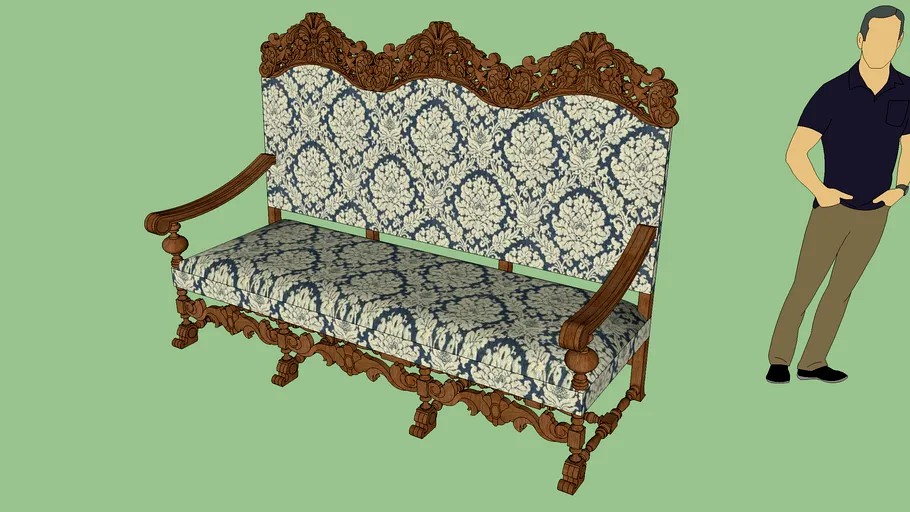 Sofa Couch Settee Charles II Baroqe