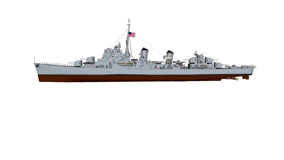 WW2+US+NAVY+ESCORT+DESTROYER+USS+MELVIN+FLETCHER+CLASS+1945