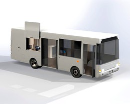 Mobile disinfector based on the PAZ-3237 bus