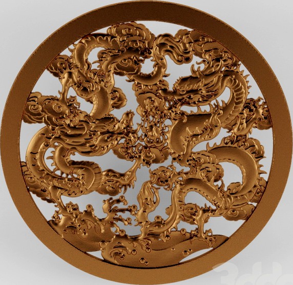 Тарелка с китайскими драконами2