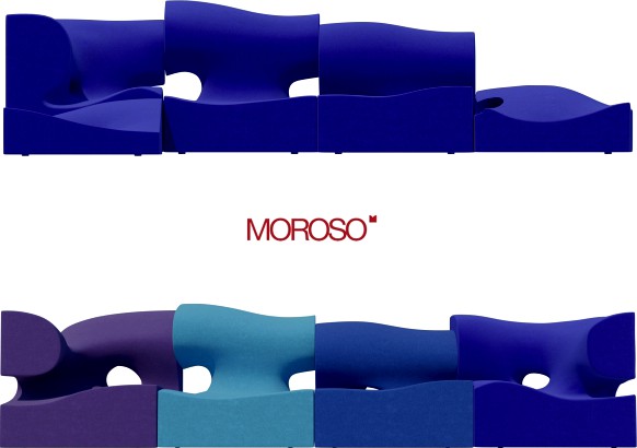 Moroso Misfits sofa 01, Misfits SOFA SYSTEM BY Ron Arad