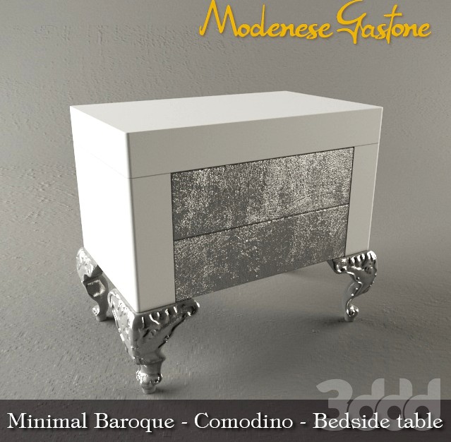 Art. 42202 Comodino - Bedside table - Mesita de noche-Minimal baroque-Modenese Gastone