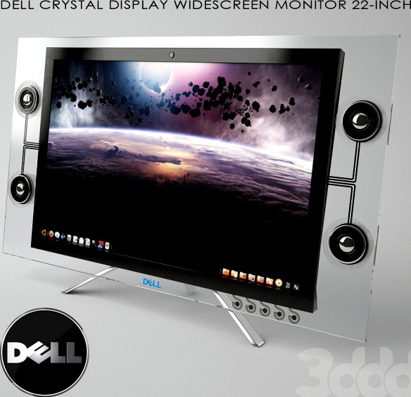 Dell crystal display widescreen monitor 22-inch