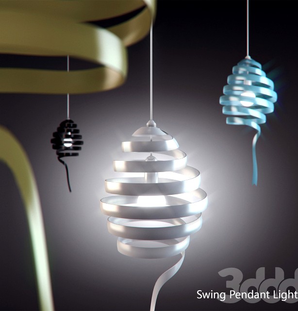 The Swing Pendant Light by Monochro Design Studio