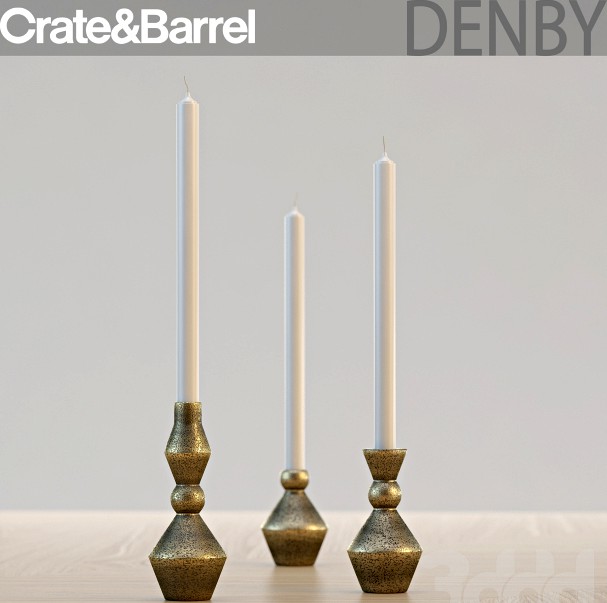Crate&amp;barrel Denby Candle Holder