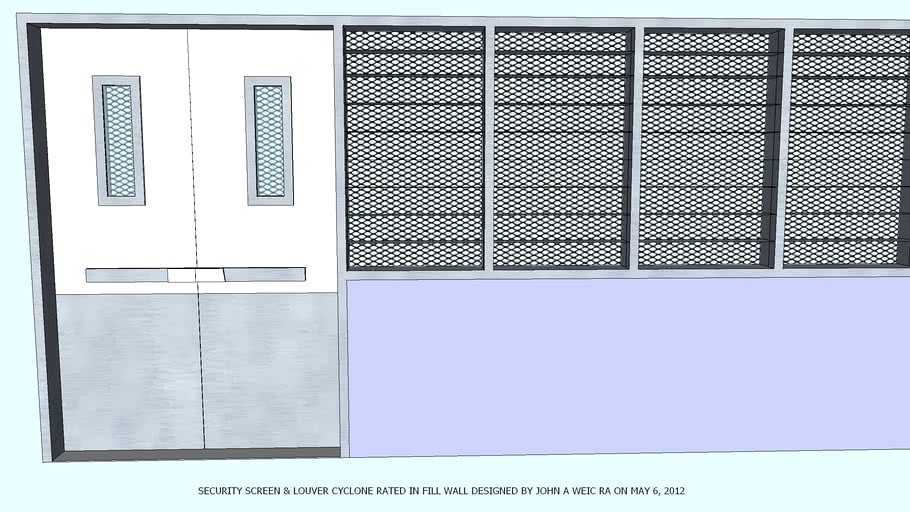 EXIT DOORS & SECURITY SCREEN & LOUVERS BY JOHN A WEICK RA