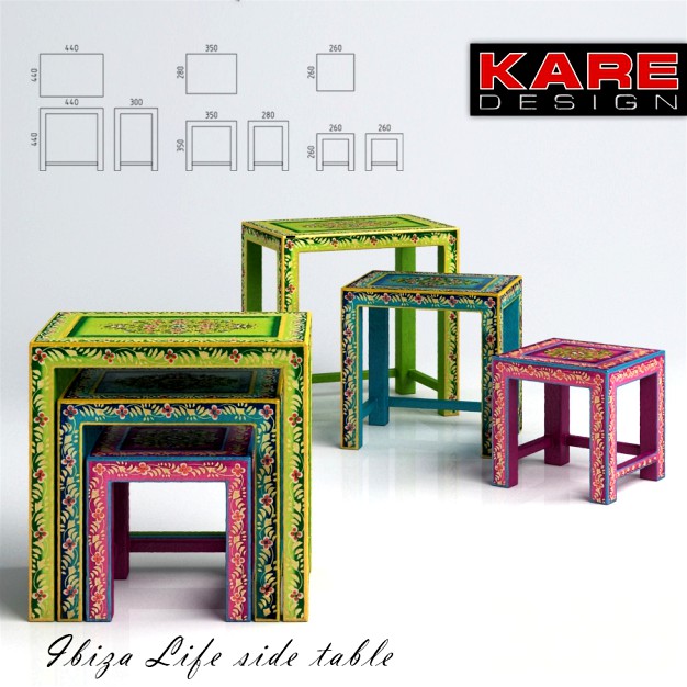 Столики кофейные - Kare - Ibiza Life side table