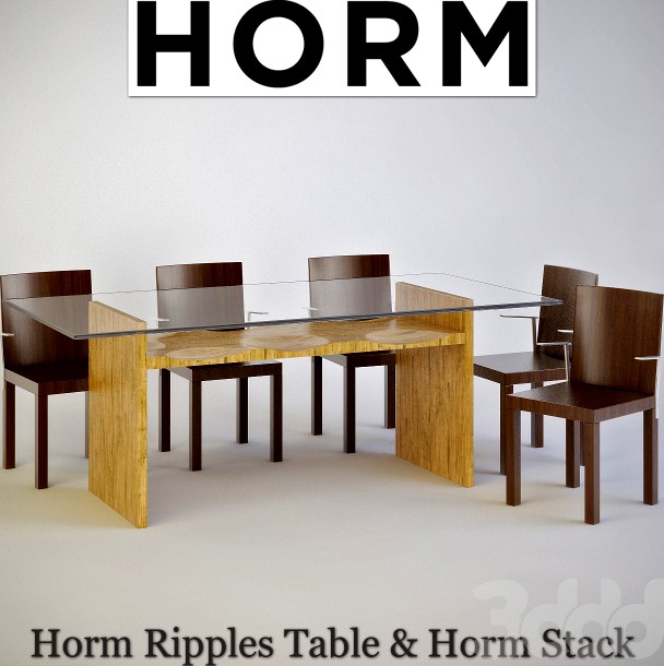 Horm Ripples Table &amp; Horm Stack