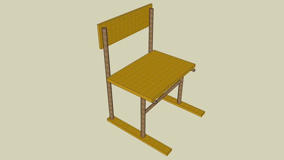 Old Antique Chair - Sketchup 6.