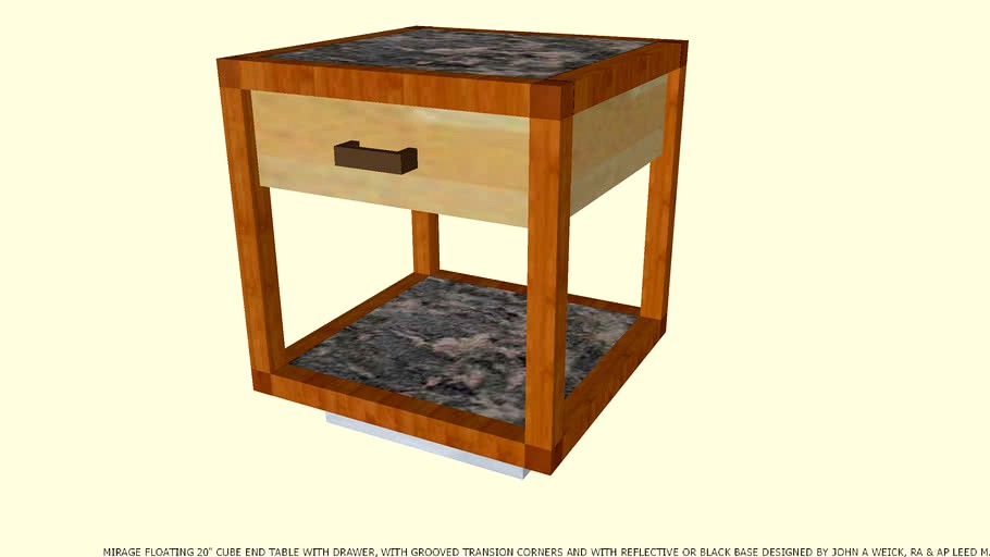 END TABLE WITH DRAWERS JOHN WEICK FUNCTIONAL SCULPTURES