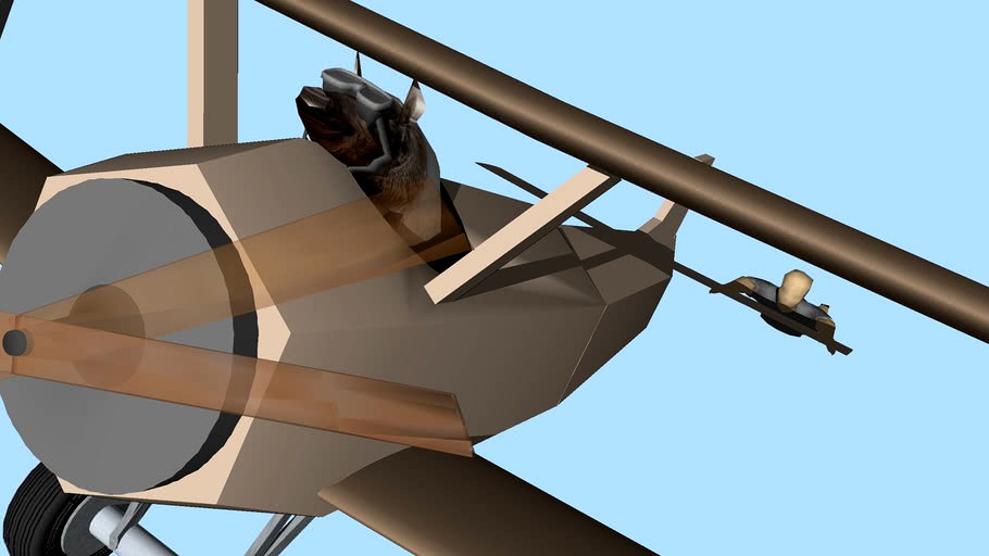Pig Throws Biplane Pilot out of Biplane!