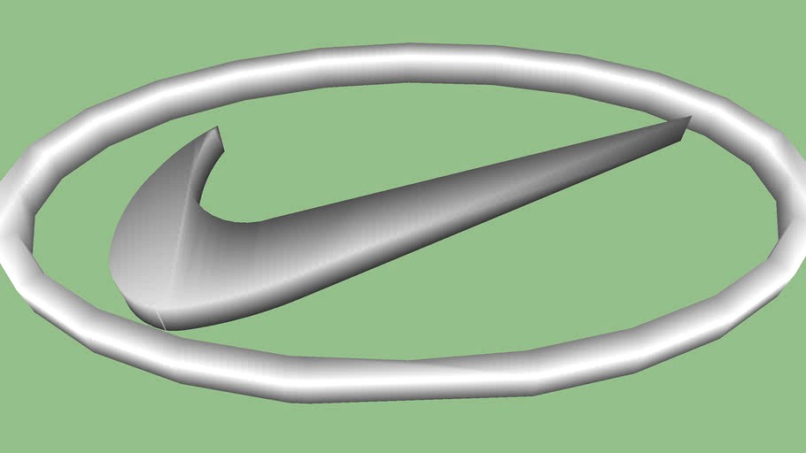 nike logo 3d